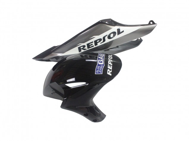Kits Carenagem Moto Honda CBR1000RR 2004-2005 - Prata Branco Preto Brilhante Repsol
