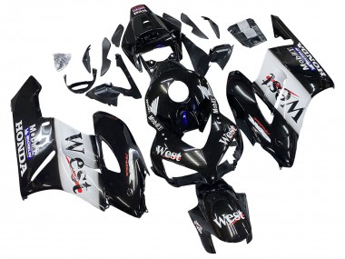 Carenagens Moto Honda CBR1000RR 2004-2005 - Preto Brilhante Branco West