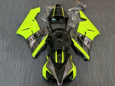 Carenagens Moto Honda CBR1000RR 2004-2005 - Amarelo Cinzento Preto Brilhante Nastro Azzurro