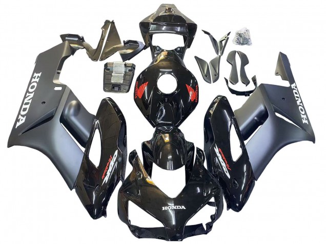 Carenagens Moto Honda CBR1000RR 2004-2005 - Preto Brilhante Cinzento Fosco Vermelho Fireblade