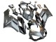 Carenagem Moto Honda CBR1000RR 2004-2005 - Prata Preto Brilhante