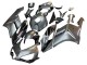 Carenagem Moto Honda CBR1000RR 2004-2005 - Prata Preto Brilhante