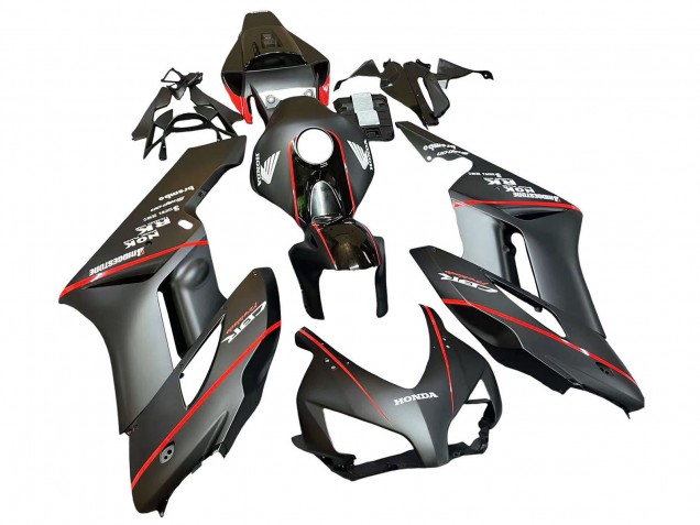 Carenagens Moto Honda CBR1000RR 2004-2005 - Preto Brilhante Cinzento Brilhante Vermelho Listra