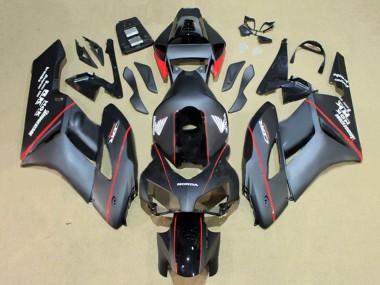 Carenagens Moto Honda CBR1000RR 2004-2005 - Preto Brilhante Cinzento Brilhante Vermelho Listra