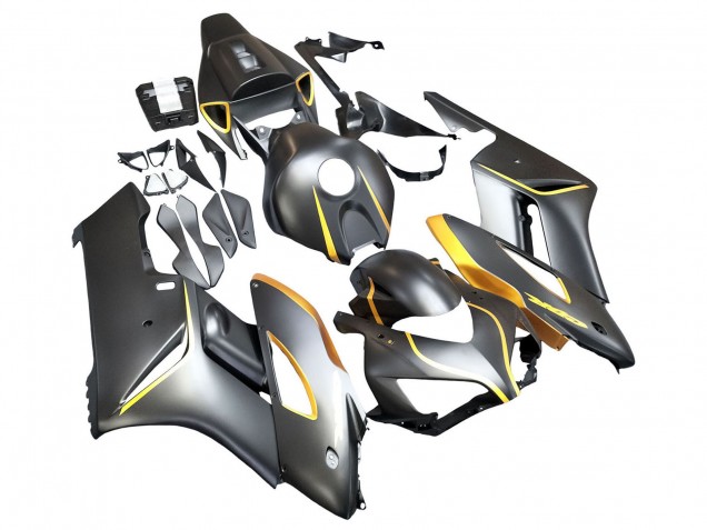 Carenagens Moto Honda CBR1000RR 2004-2005 - Cinzento Fosco Ouro