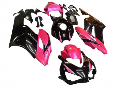 Carenagens Moto Honda CBR1000RR 2004-2005 - Rosa Preto Brilhante