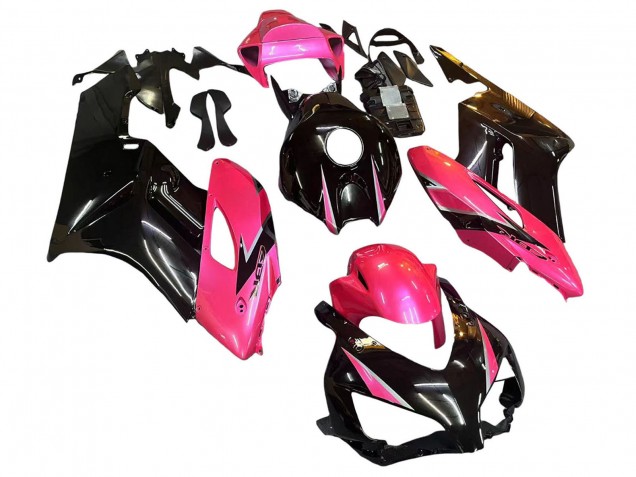 Carenagens Moto Honda CBR1000RR 2004-2005 - Rosa Preto Brilhante