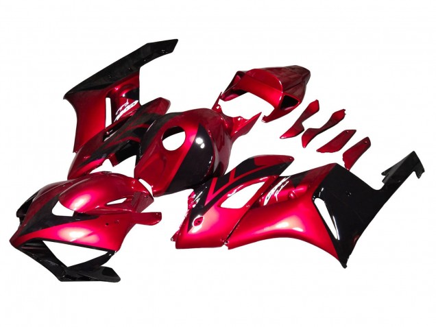 Carenagens Moto Honda CBR1000RR 2004-2005 - Vermelho Preto Brilhante Listra