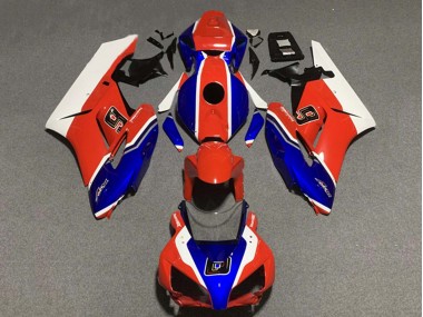 Carenagens Moto Honda CBR1000RR 2004-2005 - Branco Vermelho Azul 6