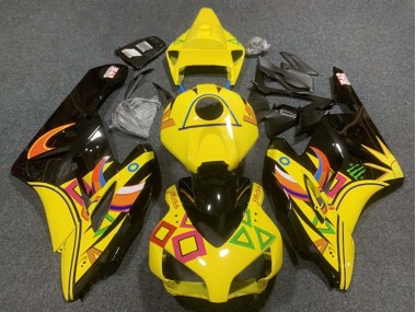 Carenagens Moto Honda CBR1000RR 2004-2005 - Amarelo Preto Brilhante Laranja