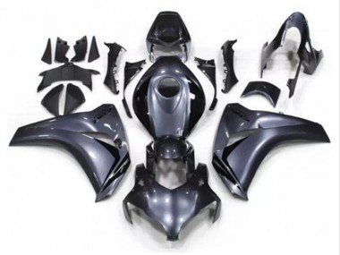 Kits Carenagem Moto Honda CBR1000RR 2008-2011 - Cinzento Preto Brilhante