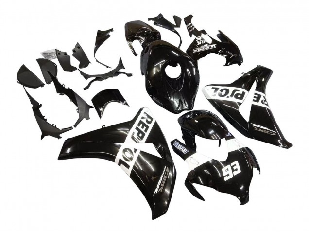 Carenagens Moto Honda CBR1000RR 2008-2011 - Preto Brilhante Branco Repsol 93