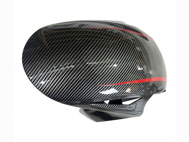 Carenagens Moto Honda CBR1000RR 2008-2011 - Preto Fibra de Carbono Vermelho