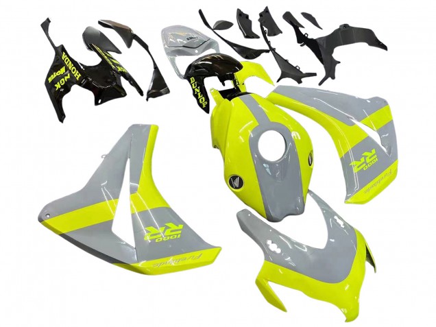 Carenagens Moto Honda CBR1000RR 2008-2011 - Nardo Cinzento Verde Fluorescente