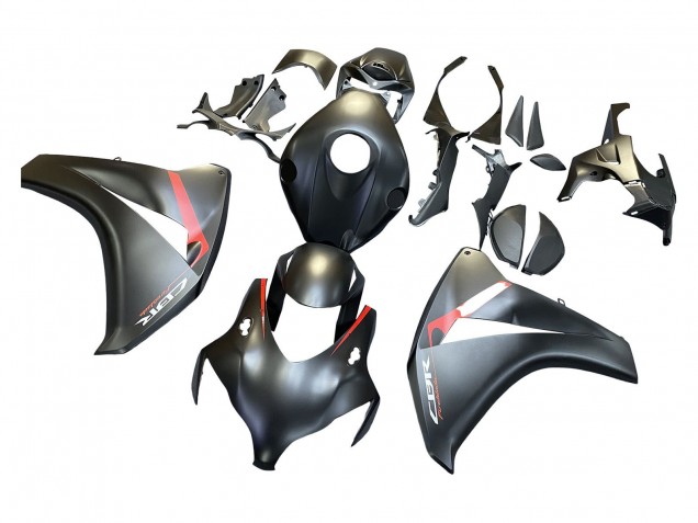Carenagens Moto Honda CBR1000RR 2008-2011 - Preto Fosco Vermelho Fireblade