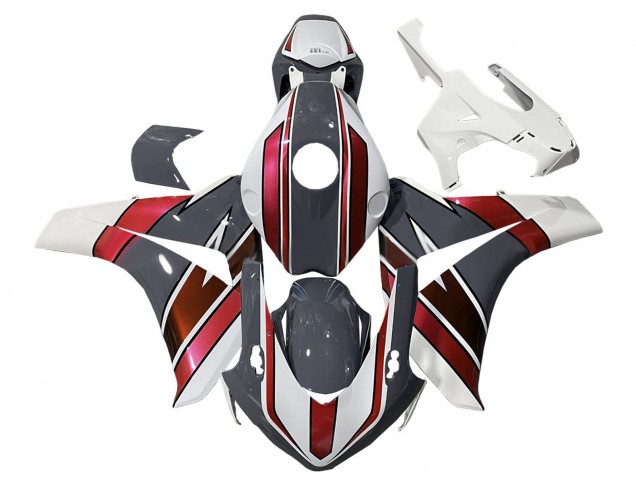 Carenagens Moto Honda CBR1000RR 2008-2011 - Branco Vermelho Cinzento