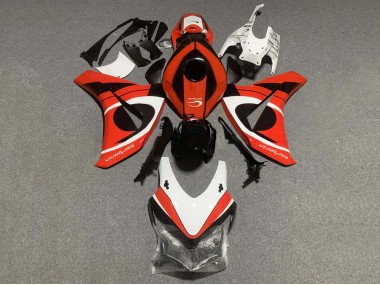 Kits Carenagem Moto Honda CBR1000RR 2008-2011 - Branco Vermelho Preto Brilhante