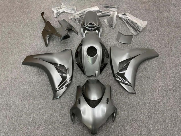 Carenagem Moto Honda CBR1000RR 2008-2011 - Cinzento Preto Brilhante