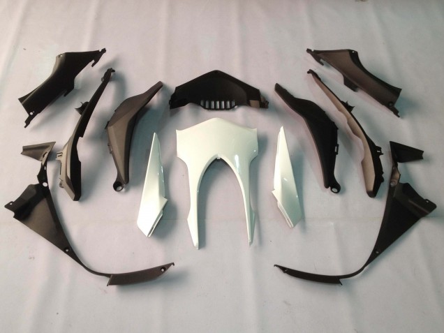 Carenagens Moto Honda CBR1000RR 2012-2016 - Branco Preto Brilhante Rizoma Playboy
