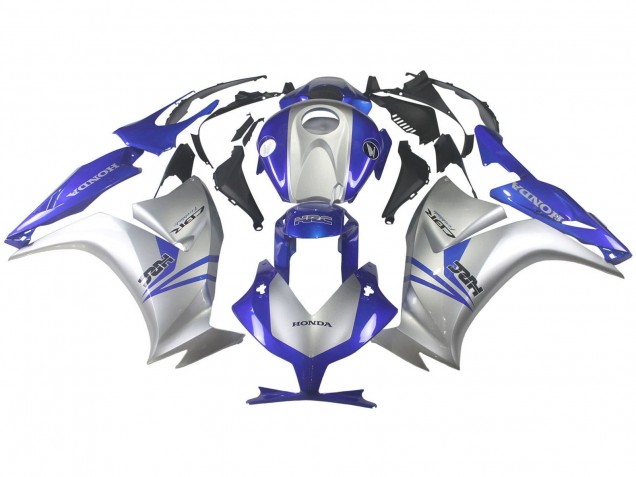 Carenagens Moto Honda CBR1000RR 2012-2016 - Prata Azul HRC