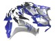 Carenagens Moto Honda CBR1000RR 2012-2016 - Prata Azul HRC