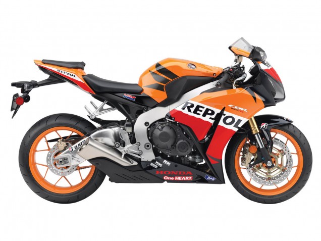 Carenagens Moto Honda CBR1000RR 2012-2016 - Laranja Branco Vermelho Repsol
