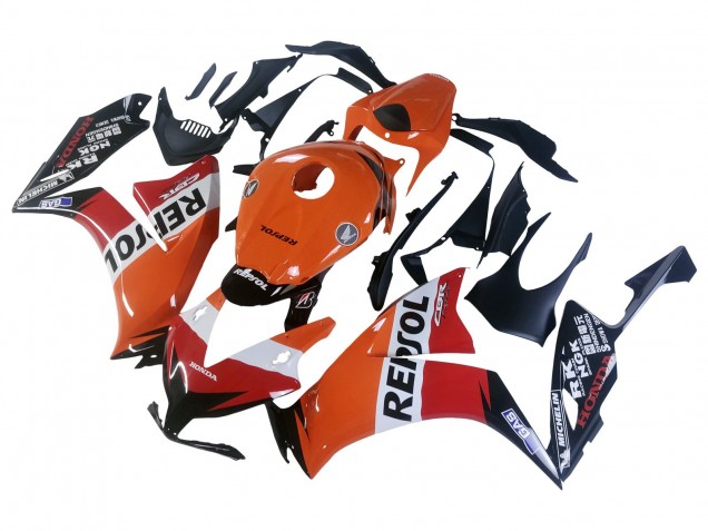 Carenagens Moto Honda CBR1000RR 2012-2016 - Laranja Branco Vermelho Repsol