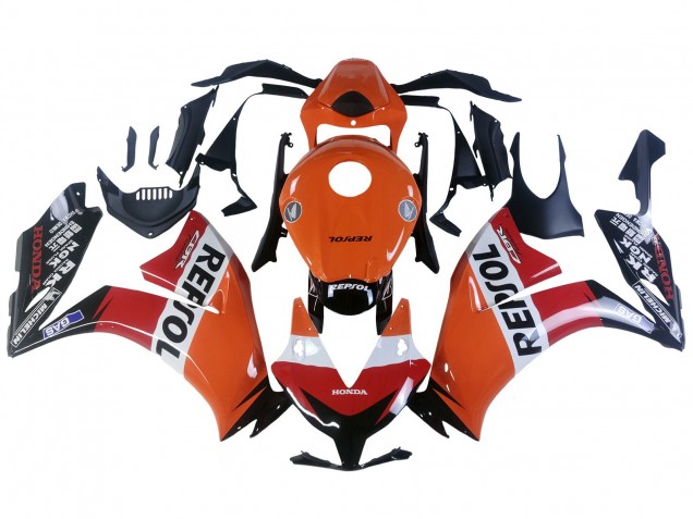 Carenagens Moto Honda CBR1000RR 2012-2016 - Laranja Branco Vermelho Repsol