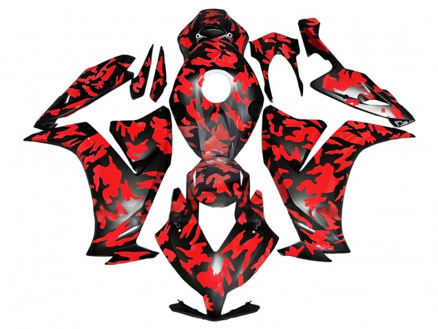 Carenagens Moto Honda CBR1000RR 2012-2016 - Vermelho Preto Brilhante