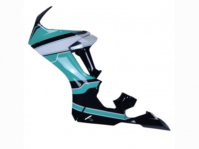 Carenagens Moto Honda CBR1000RR 2017-2023 - Branco Azul Claro Preto Brilhante