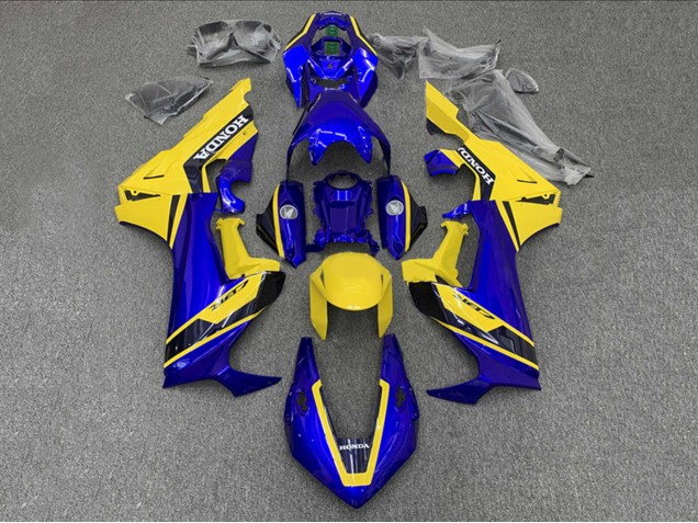 Carenagens Moto Honda CBR1000RR 2017-2023 - Amarelo Azul