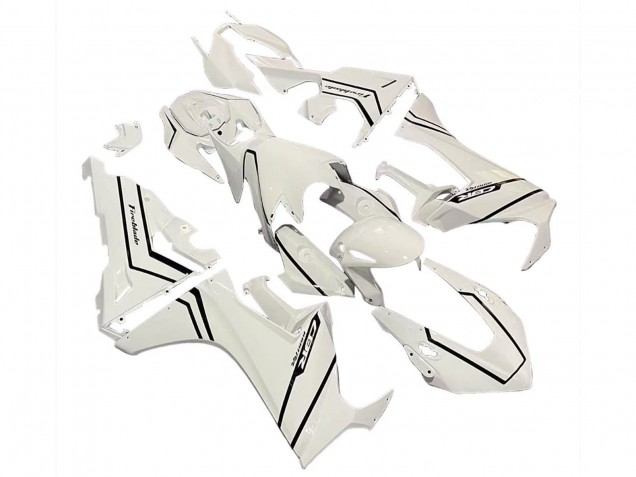 Carenagens Moto Honda CBR1000RR 2017-2023 - Branco Preto Listra Fireblade