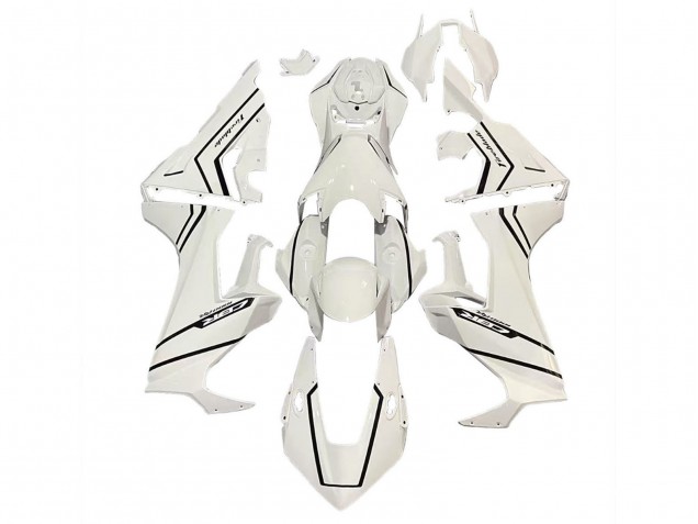 Carenagens Moto Honda CBR1000RR 2017-2023 - Branco Preto Listra Fireblade