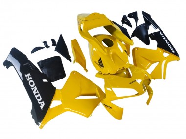 Carenagens Moto Honda CBR600RR 2003-2004 - Amarelo Preto Brilhante