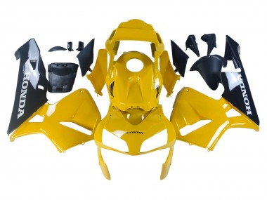 Carenagens Moto Honda CBR600RR 2003-2004 - Amarelo Preto Brilhante
