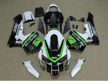Carenagens Moto Honda CBR600RR 2003-2004 - Branco Verde Preto Brilhante Monstro