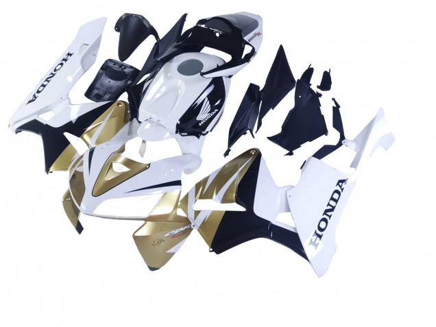 Carenagens Moto Honda CBR600RR 2005-2006 - Ouro Branco Preto