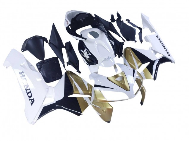 Carenagens Moto Honda CBR600RR 2005-2006 - Ouro Branco Preto
