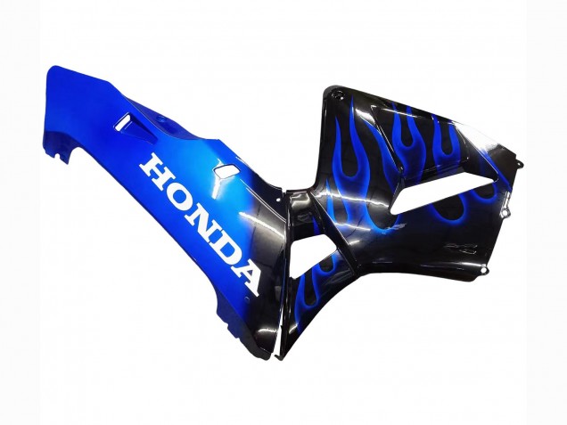 Carenagem Moto Honda CBR600RR 2005-2006 - Preto Brilhante Azul Chama