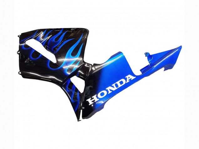 Carenagem Moto Honda CBR600RR 2005-2006 - Preto Brilhante Azul Chama