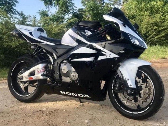 Carenagens Moto Honda CBR600RR 2005-2006 - Preto Branco