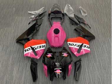 Carenagens Moto Honda CBR600RR 2005-2006 - Rosa Vermelho Preto Repsol