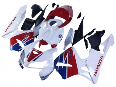 Carenagem Moto Honda CBR600RR 2005-2006 - Branco Vermelho Azul HRC