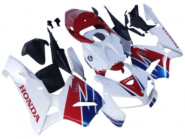 Carenagem Moto Honda CBR600RR 2005-2006 - Branco Vermelho Azul HRC
