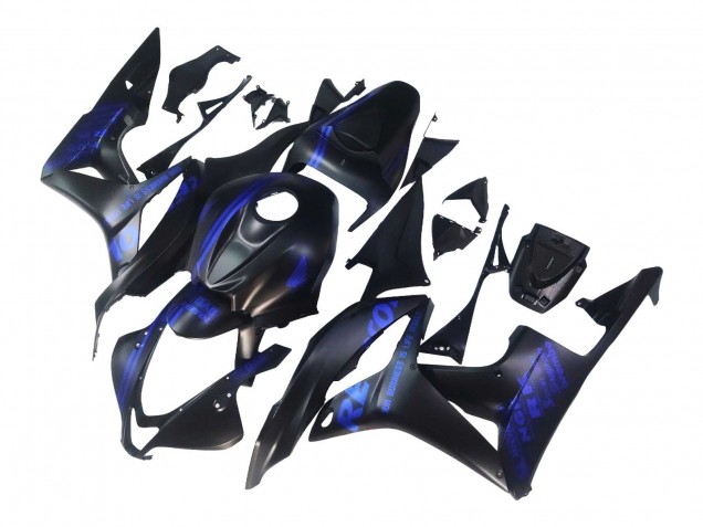 Carenagens Moto Honda CBR600RR 2007-2008 - Preto Fosco Azul Repsol
