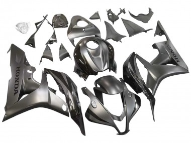 Carenagem Moto Honda CBR600RR 2007-2008 - Prata Preto Brilhante