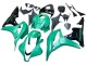 Carenagem Moto Honda CBR600RR 2007-2008 - Verde Preto Brilhante