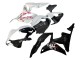 Carenagens Moto Honda CBR600RR 2007-2008 - Branco Cherry Blossom Preto Brilhante Divisão