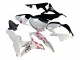 Carenagens Moto Honda CBR600RR 2007-2008 - Branco Cherry Blossom Preto Brilhante Divisão