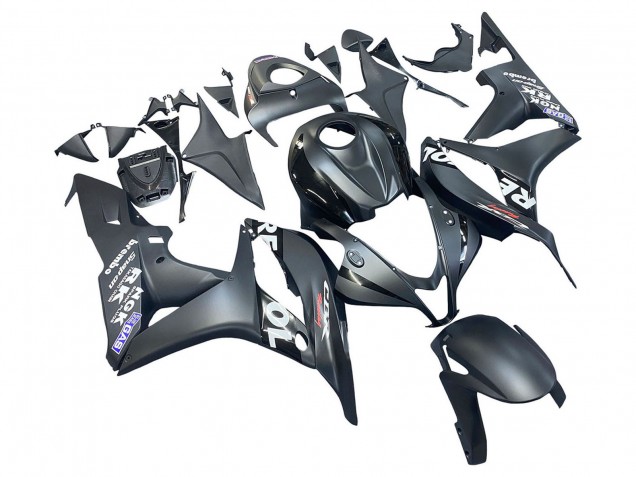 Carenagem Moto Honda CBR600RR 2007-2008 - Preto Fosco Branco Repsol